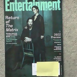 Entertainment Weekly, Return of The Matrix, Jurassic World Dominion, Avatar 2
